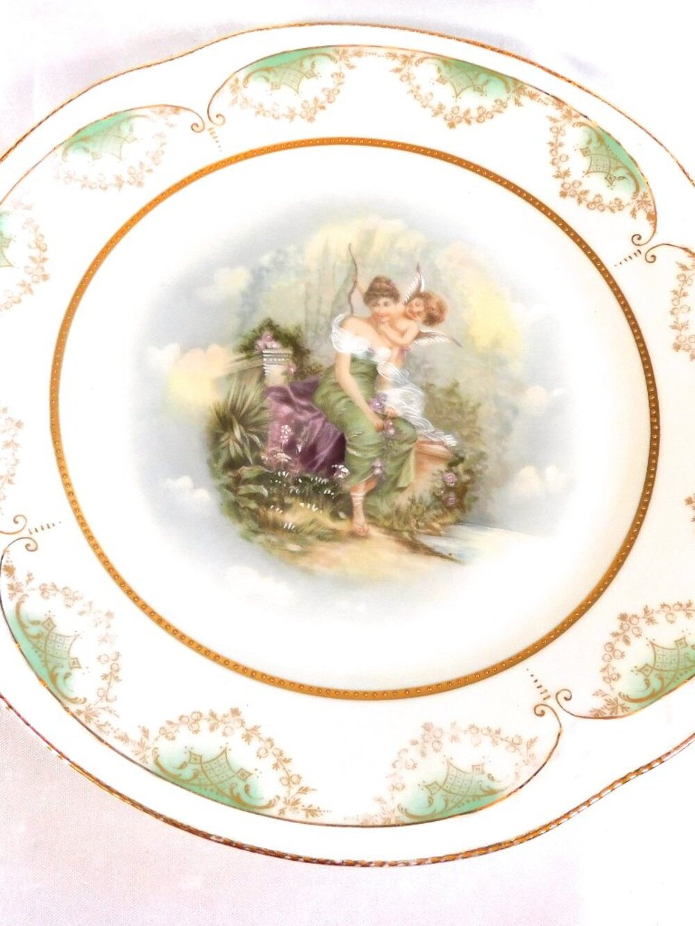 Zeh Scherzer Plate with Angels and Dimensional Details # 23472